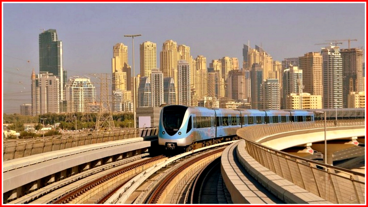 Красоты из окна метро в Дубае (фото Яндекс.Картинки с сайта fishki.net)