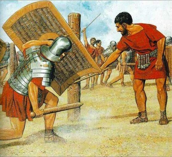 Питер Коннолли. Римское фехтование. Техника боя легионеров. Изображение взято в сети Интернет.