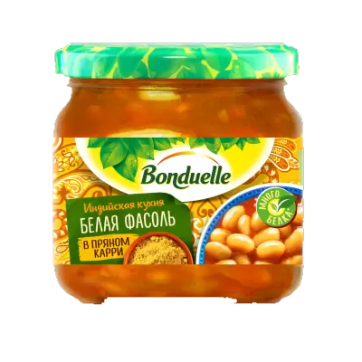 Белая фасоль в пряном Карри от Bonduelle.