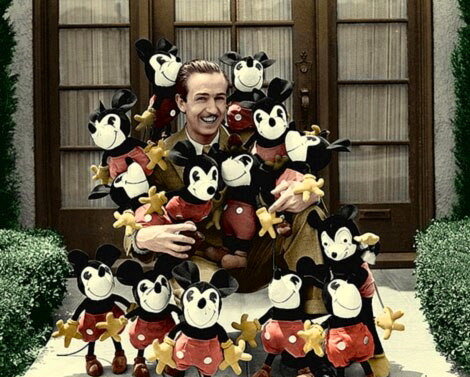 Уолт Дисней с Микки