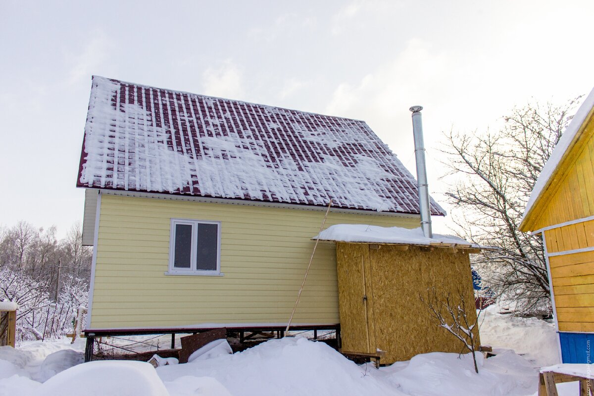 Мой каркасный дом с печным отоплением