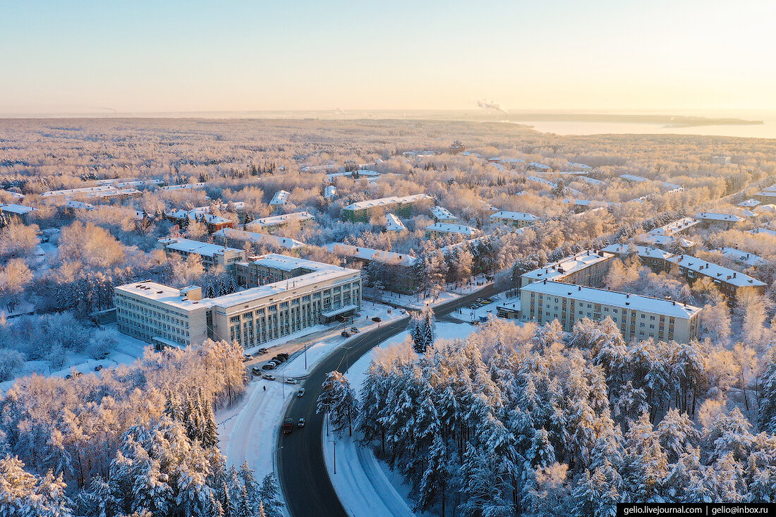 Академгородок Новосибирск зима