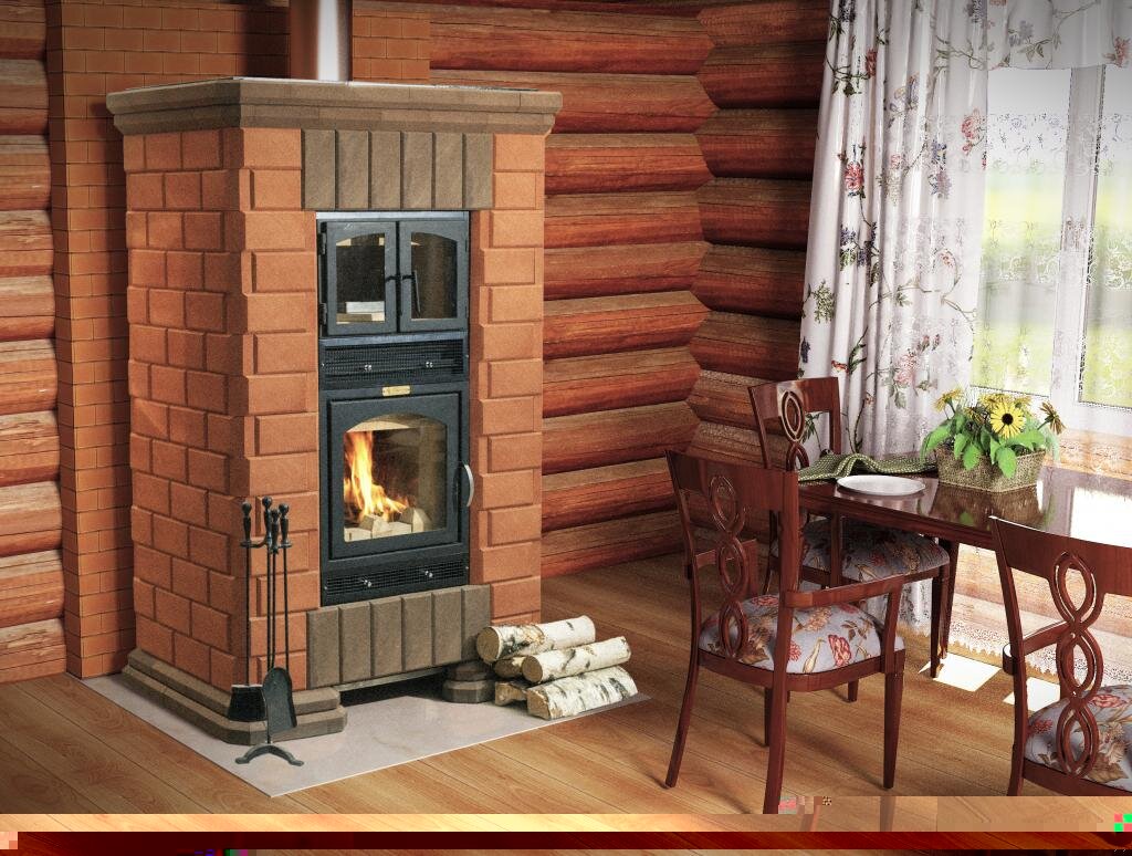 Модульная печь из кирпича