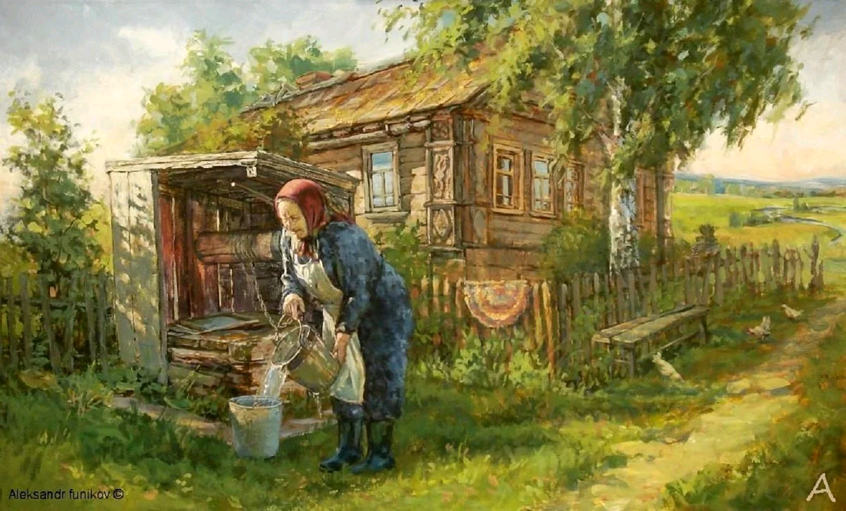 Ваня часто приходил к нам в деревню. Художники пейзажисты Бабушкин сад. Деревенские мотивы художник Ленькова.