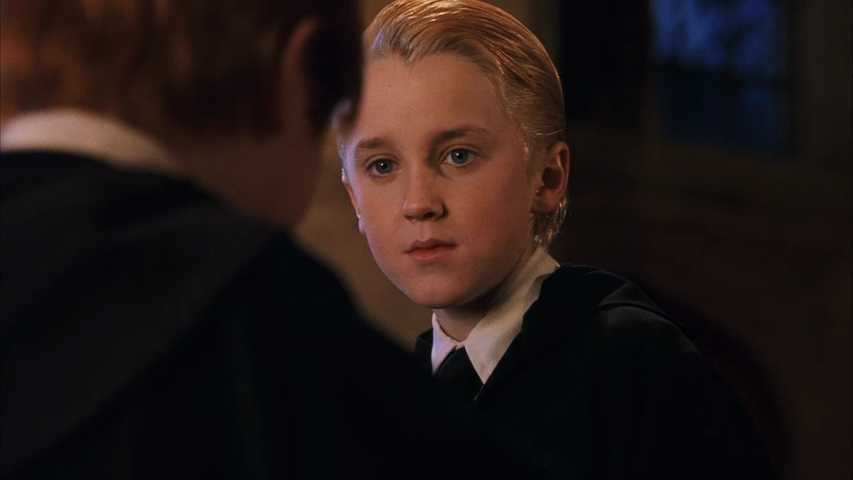 Том Фелтон в фильме "Гарри Поттер и философский камень"