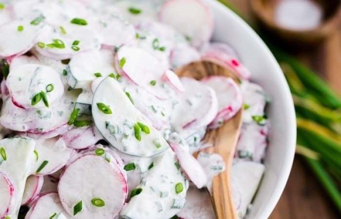 редис в сметане 