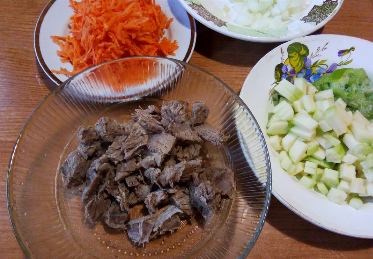 Компоненты. Отварная говядина.