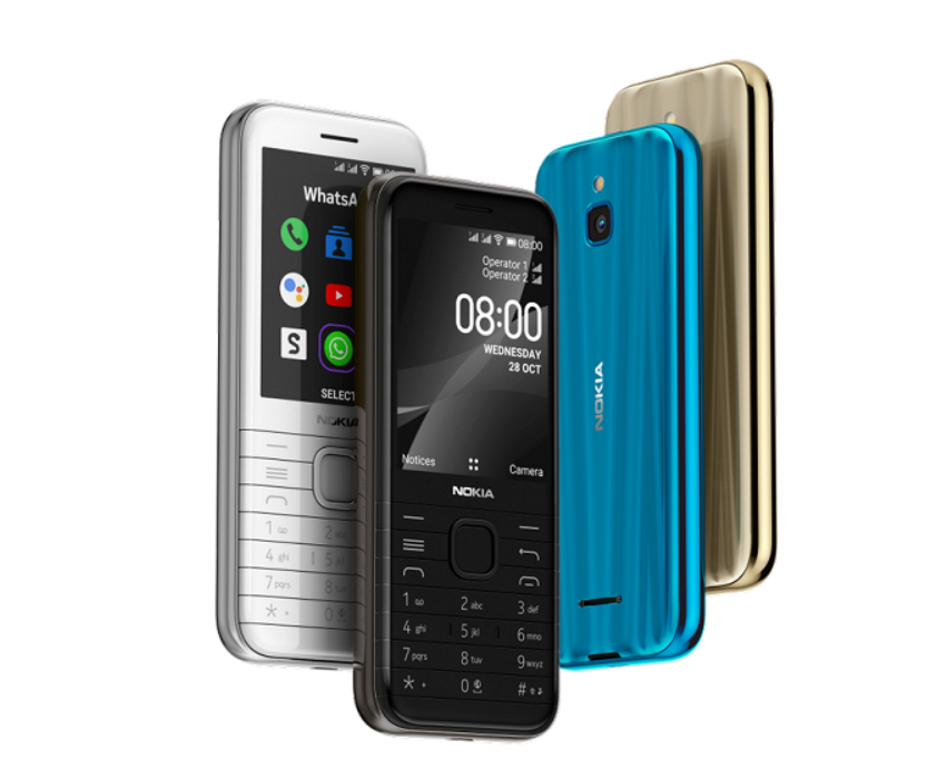 Цвета корпуса Nokia 8000 4G