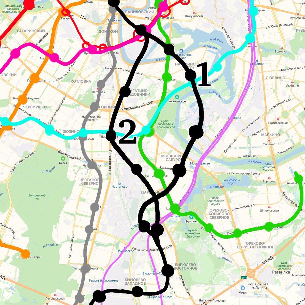 Бирюлевская линия метро на карте москвы схема срок сдачи