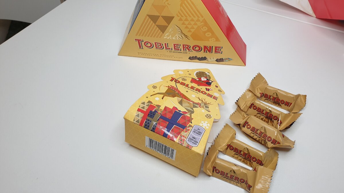 Шоколад Toblerone ассорти, 120г