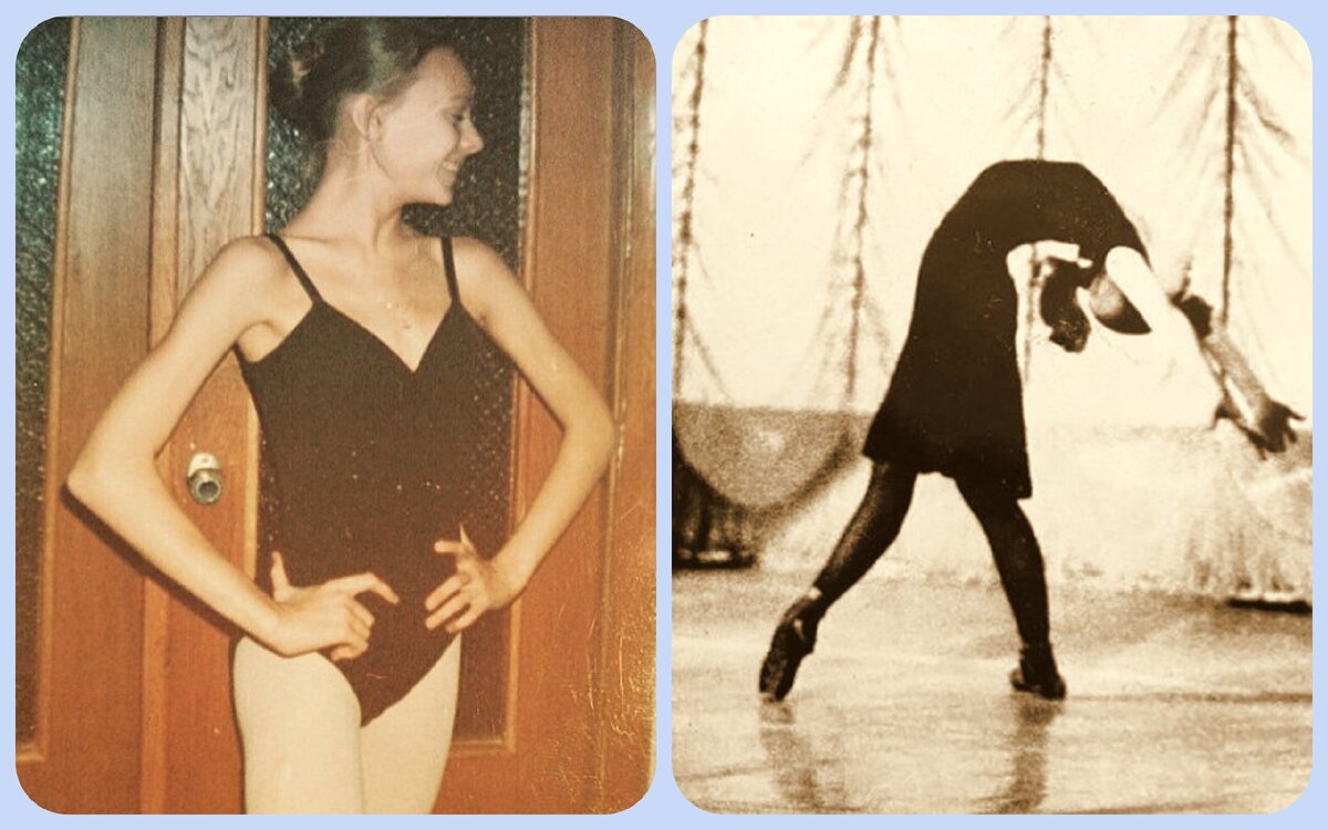 Ольга Ломоносова в 13 и 15 лет