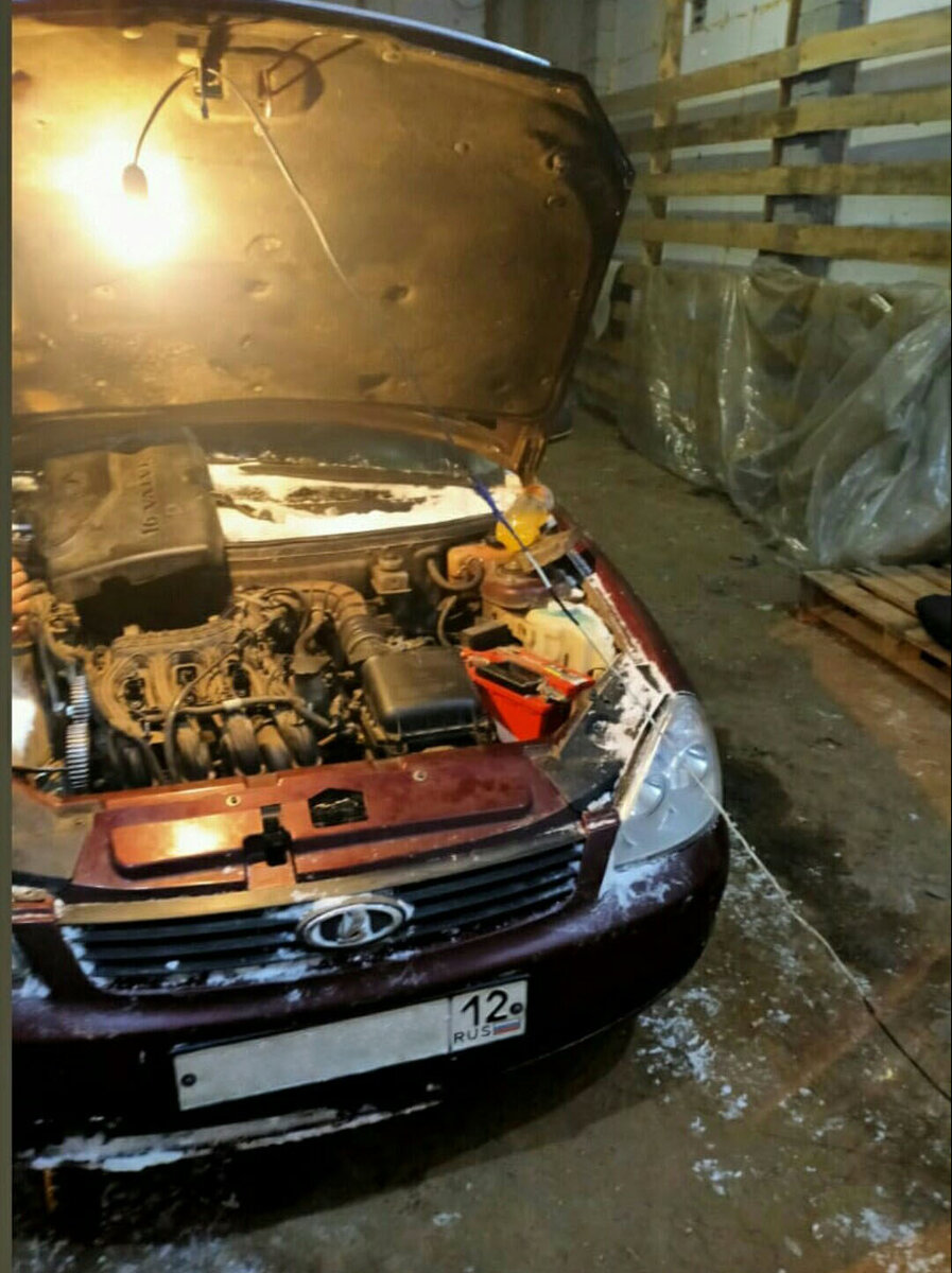 Вот та машина у которой сломалась помпа.