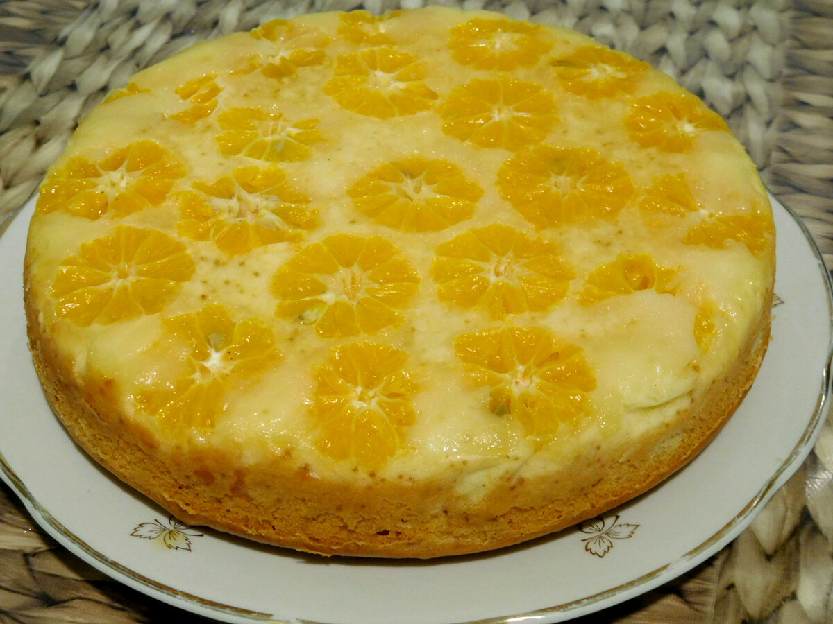 Пирог с мандаринами. Рецепт для духовки