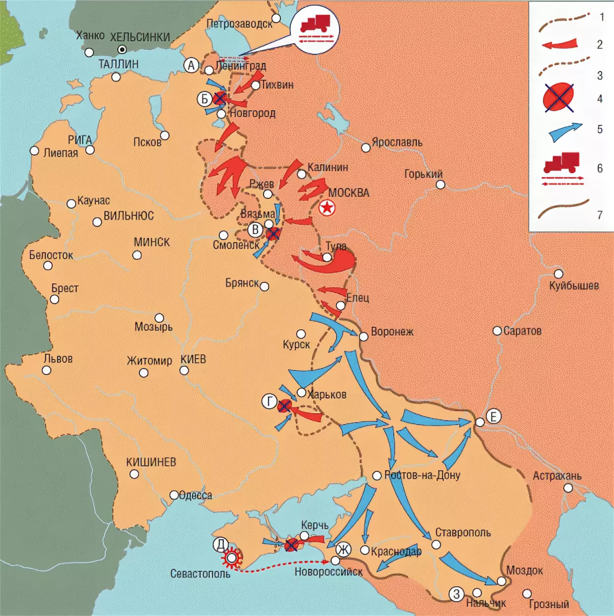 Октябрь ноябрь 1942 года. Линия фронта 1942 года карта. Карта военных действий 1942 года. Линия фронта на 5.12.1941. Карта советско германского фронта 1941