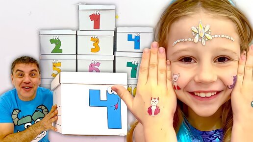 Download Video: Nastya and dad are learning the Alphabet and Numbers | Educational Videos for Toddlers