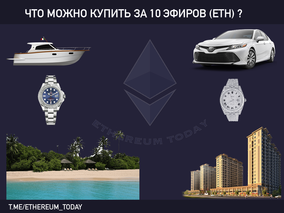На что можно потратить 10 эфиров (ETH) ?
