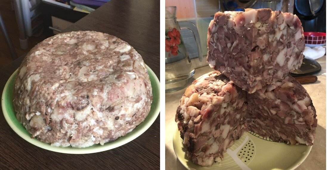 Сальтисон, приготовленный автором по папиному рецепту. Фото автора.