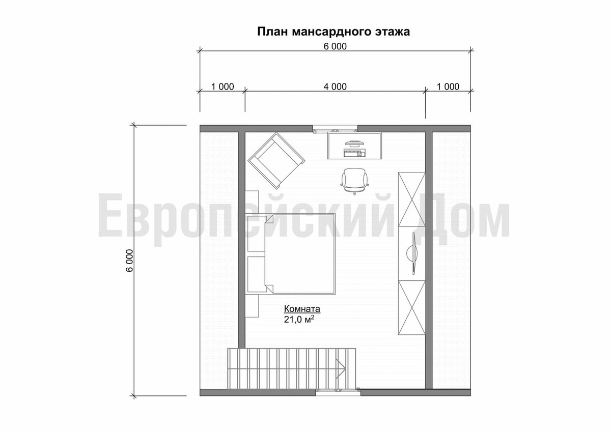 Нестандартная классика жанра: 7х6 м с мансардой и ломанной крышей | Проекты  Домов. Строительство. | Дзен