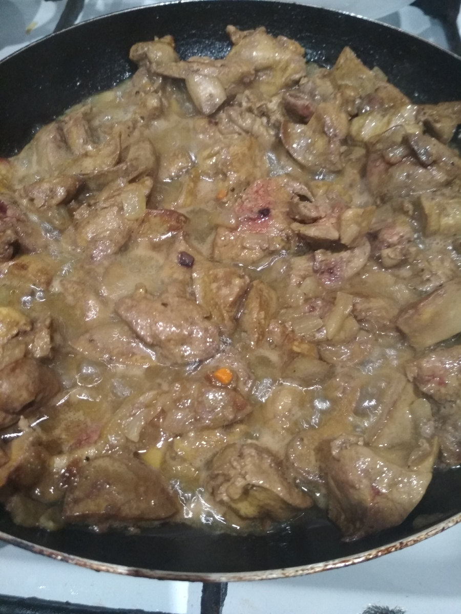 Печень с луком