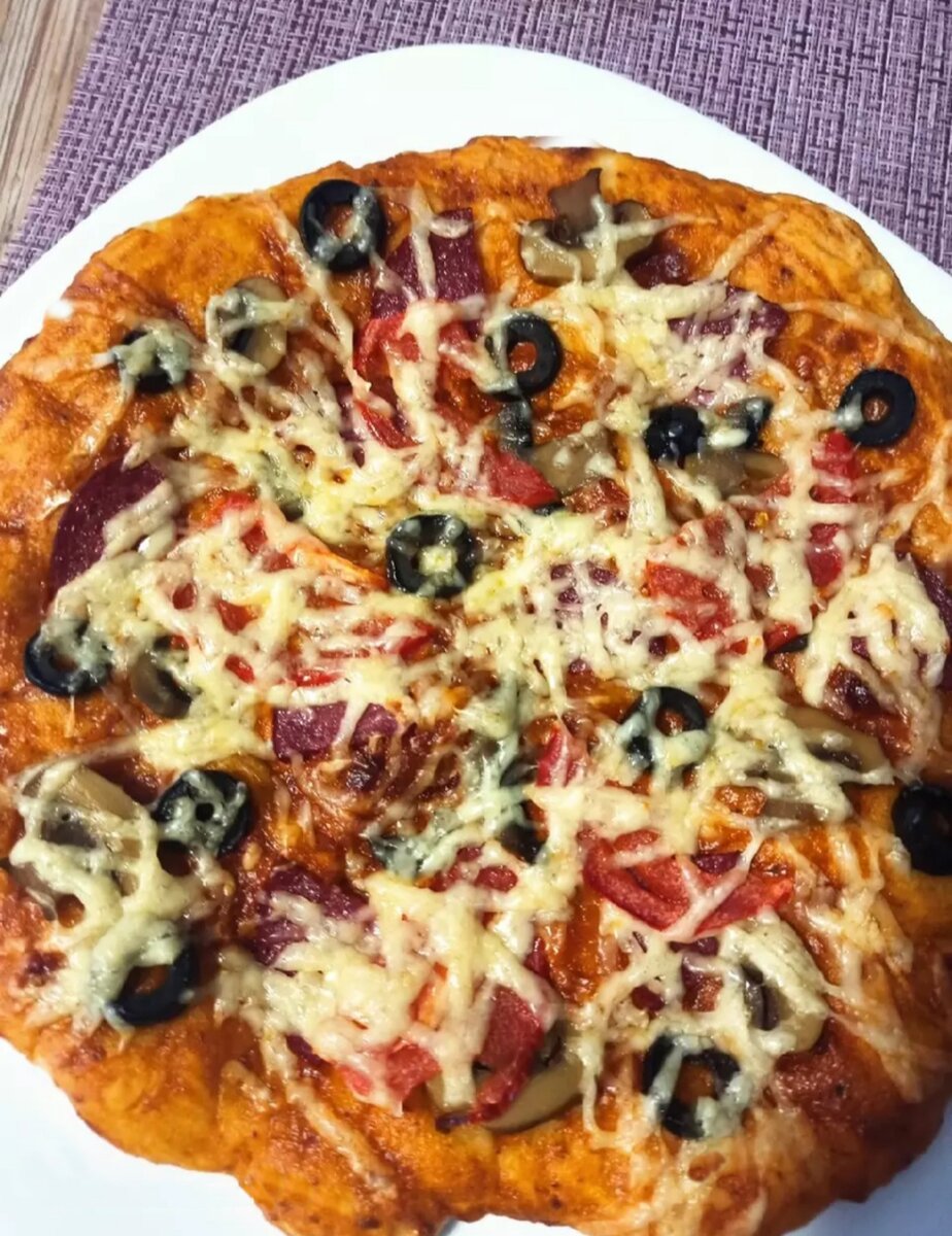 Рецепт домашней пиццы! Вкуснее чем в ресторане!