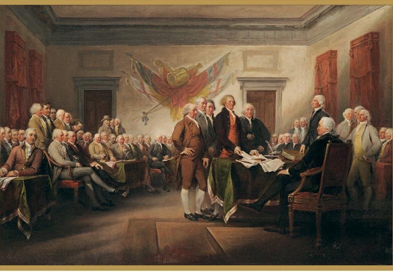 Дж.Трамбулл Подписание Декларации независимости США