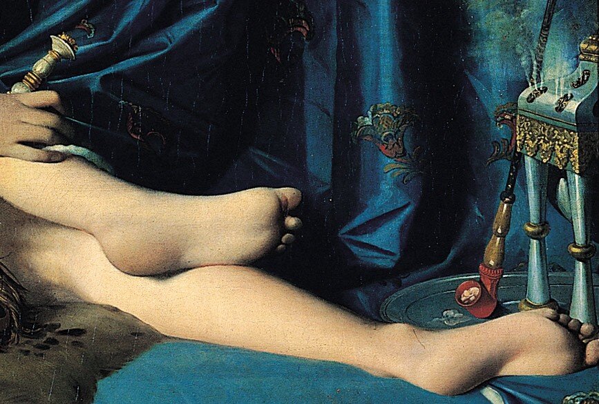 Деталь картины Большая одалиска, Жана Огюста Доминика Энгра