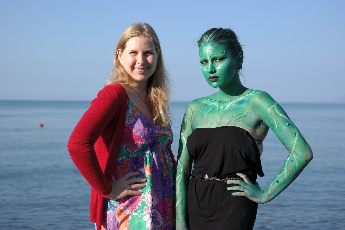 Фото 2015 года. Я и моя модель Роза, мы на фестивале «Красивая планета».