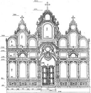 Чертежи иконостасов из дерева в церковь