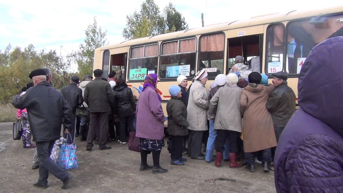 Куда едут бабушки по утрам