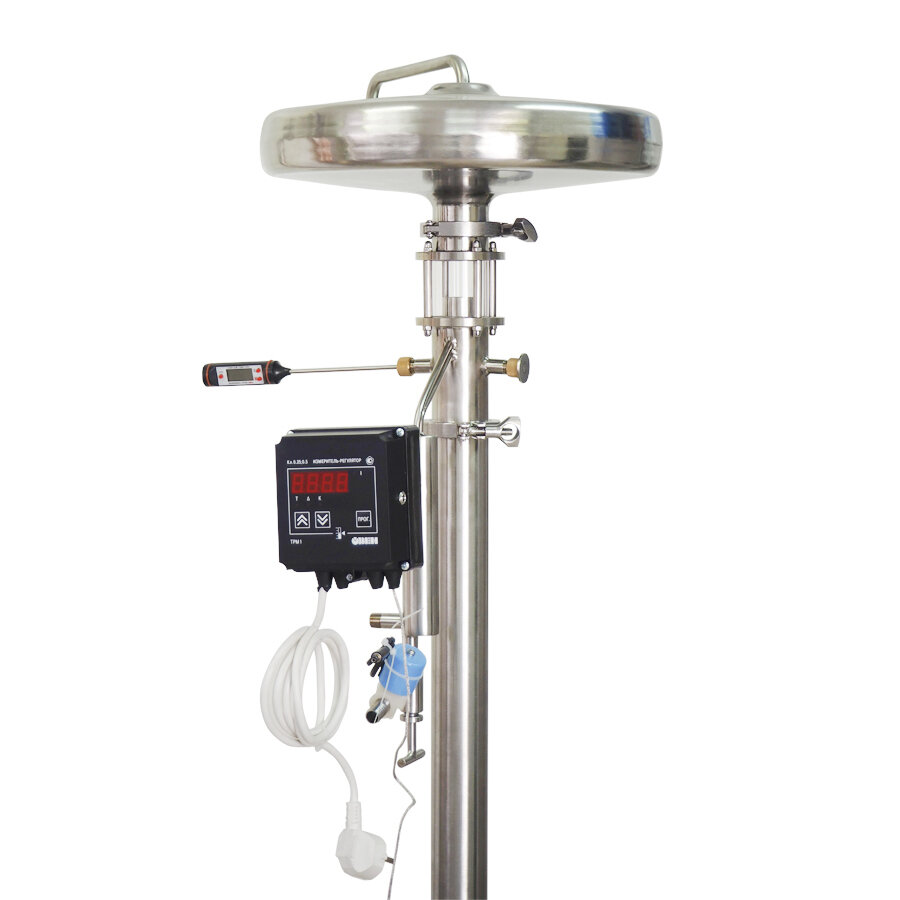 Ректификационная колонна с дисковым охладителем