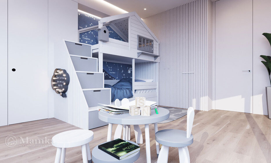 Современный дизайн интерьера детской комнаты