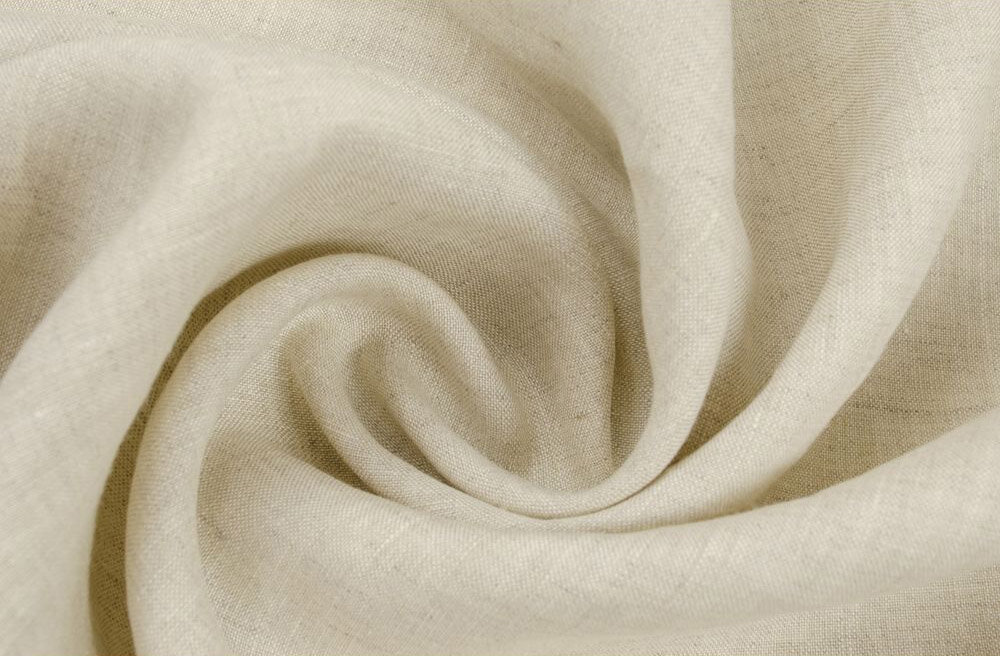 Ткань лен натурального цвета