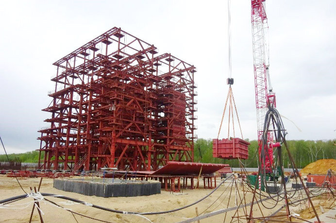 
На фото: строительство завода «Энергия из отходов», Свистягино, 14 мая 2020 г.