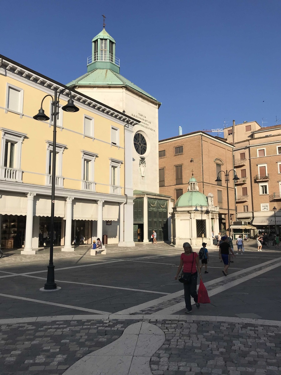 Piazza Tre Martiri in Rimini.