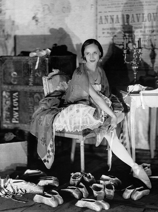 За год Анна Павлова могла израсходовать более 2000 пар пуант