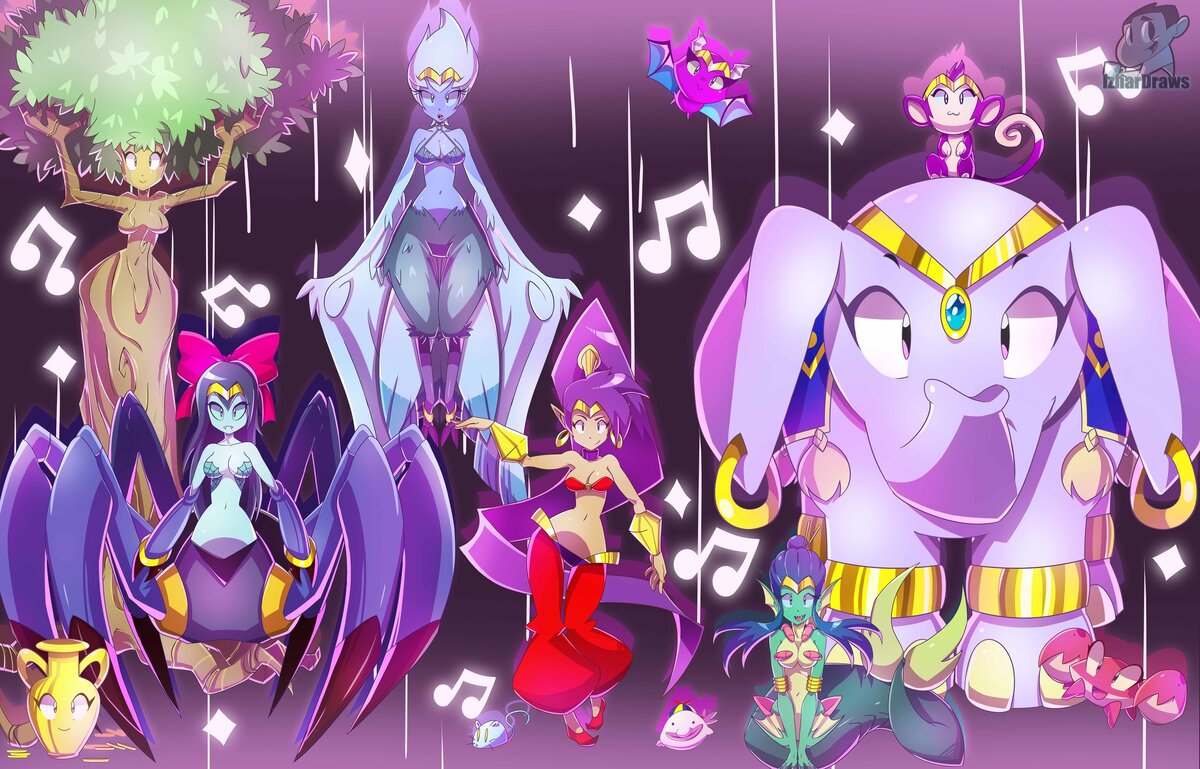 Почти все трансформации Шантэй из Half-Genie Hero