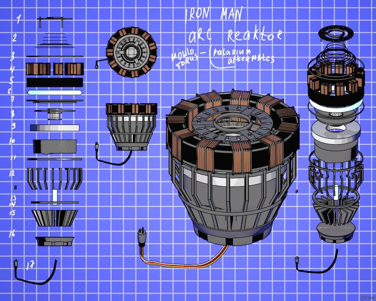 Дуговой реактор Тони Старка чертеж. Мини ядерный реактор Тони Старка чертеж. Реактор Тони Старка. Мини реактор Тони Старка.