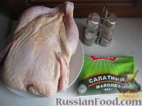  Курица под майонезом в духовке