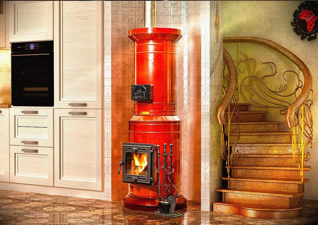 Кругла печь в футляре