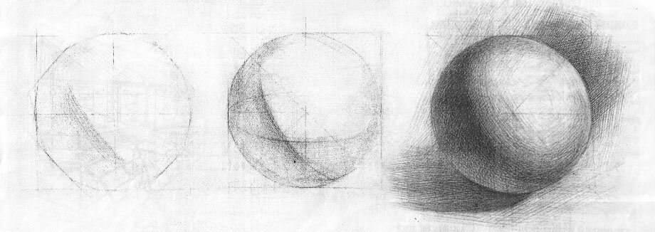 Как нарисовать шар в перспективе