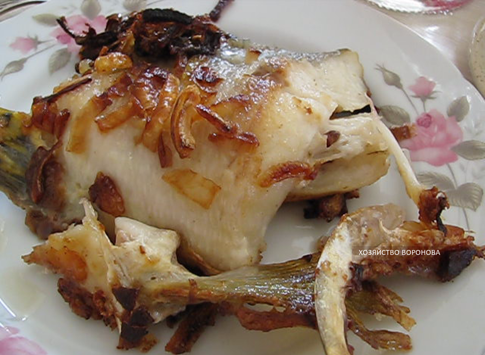 Жареная щука