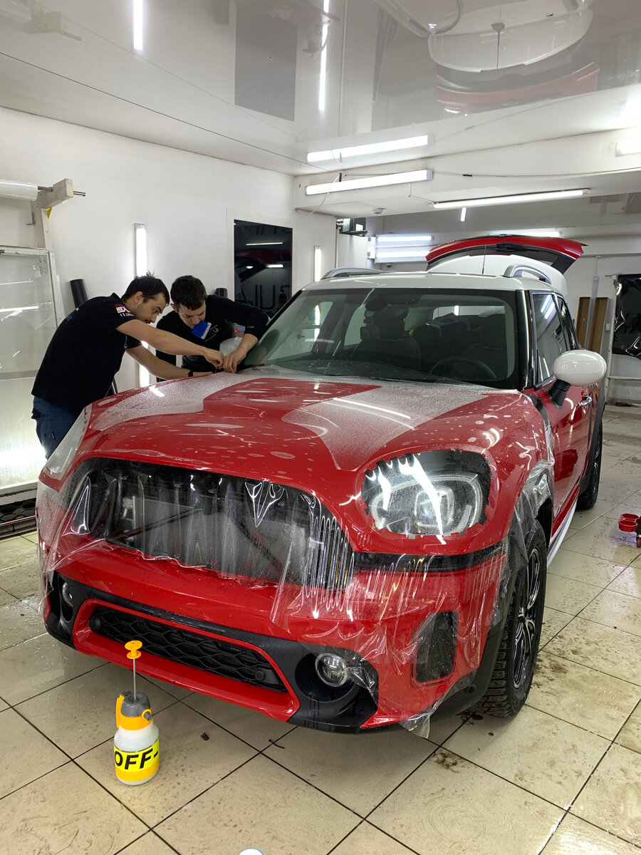 Mini Cooper Countryman - комплексное бронирование полиуретановой плёнкой  премиум класса Deltaskin серии Moleckula | Автостудия Vinyl Style | Дзен