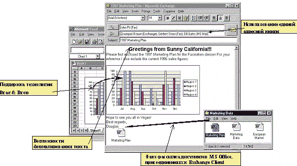 ЭКРАН 1. Отправить факс при помощи Faxination так же легко, как e-mail.