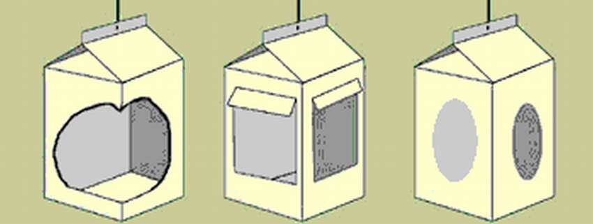 Картинки кормушек из коробки