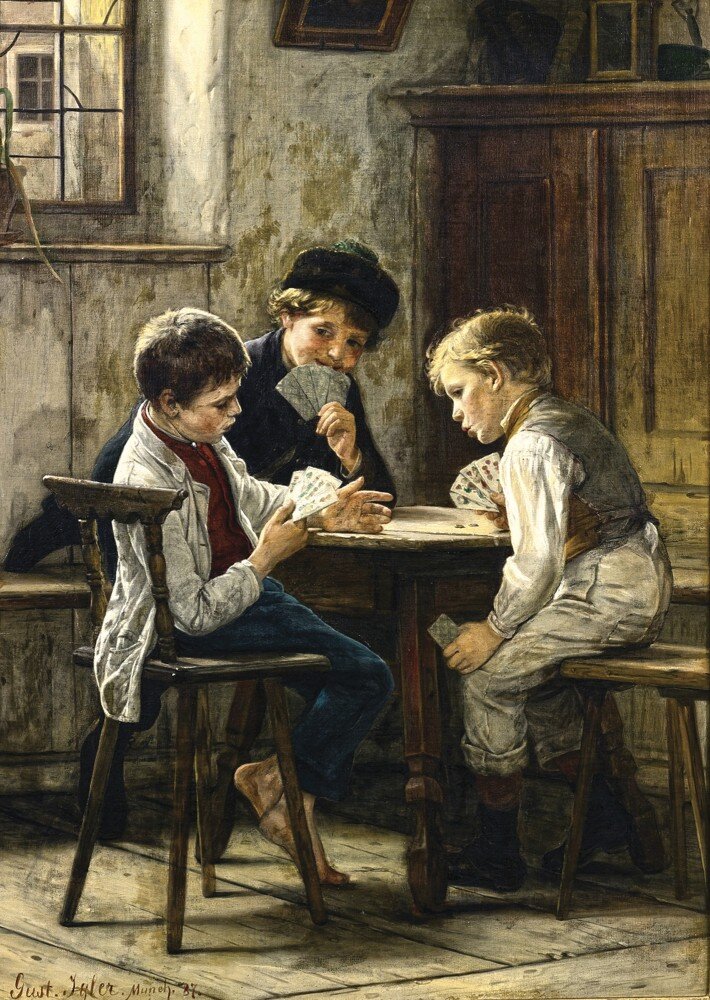 "Игра в карты" Иглер Густав