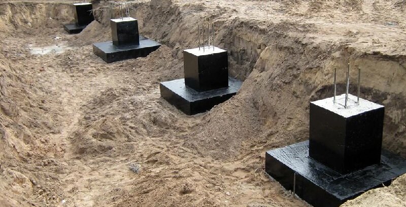 Рис.1. Столбчатый фундамент 
