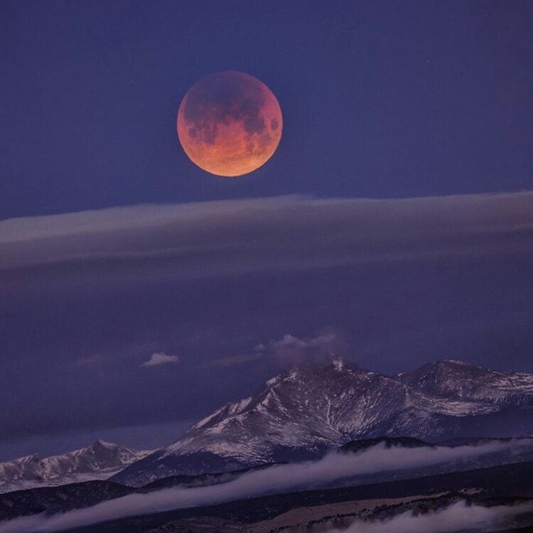 Полное Лунное затмение 26 мая 2021 года. Суперлуние.