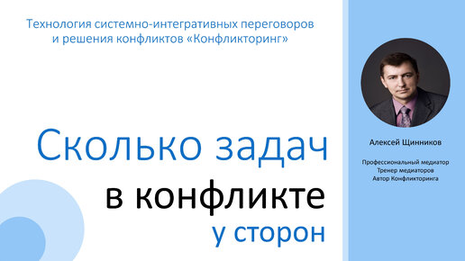 Сколько задач в конфликте. ТРИЗ. Конфликторинг. Технология решения конфликтов и переговоров