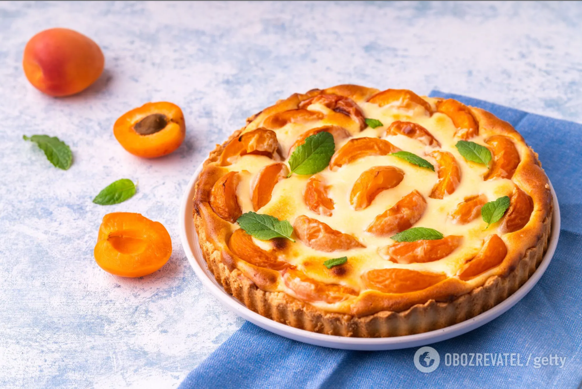 Вкусный пирог с абрикосами