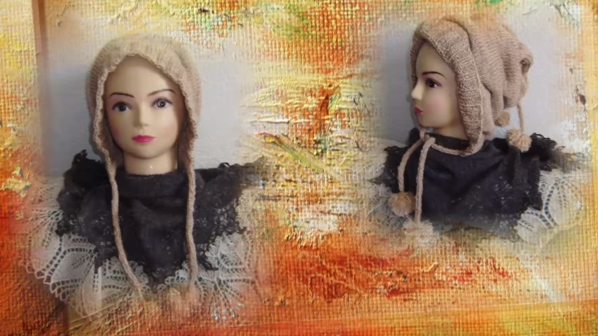 шапка-снуд спицами